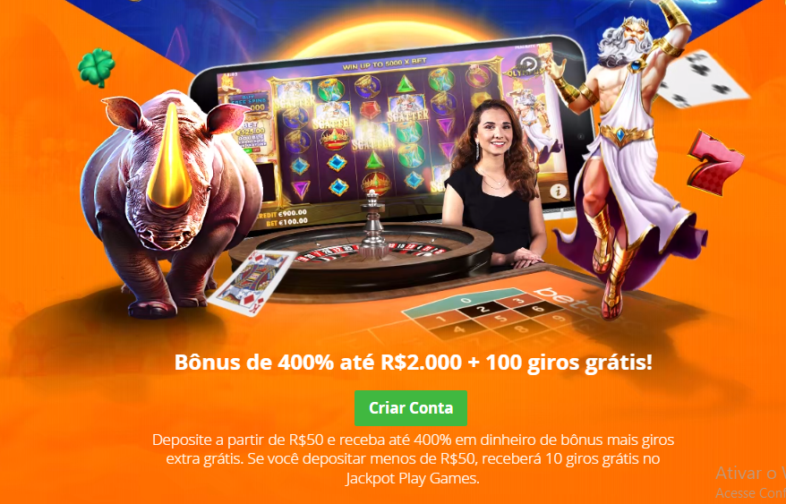 Bônus de boas-vindas para cassino