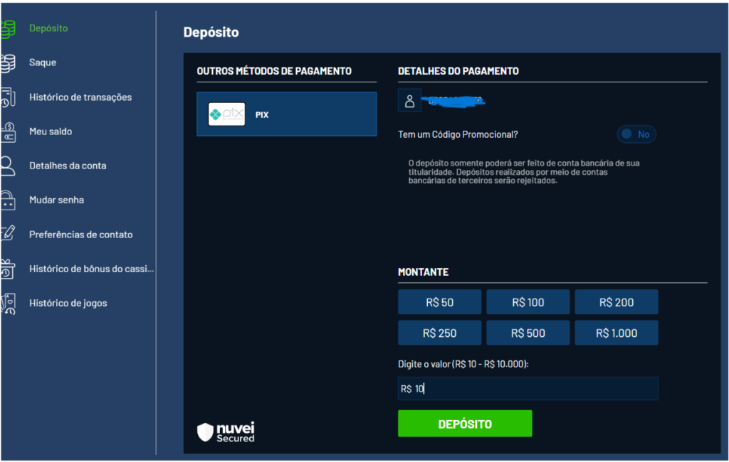 Galera bet pagamento pix