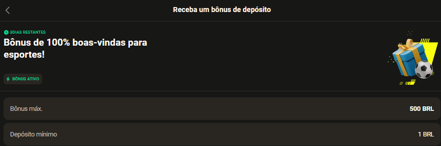 Bônus de boas-vindas para esportes Parimatch