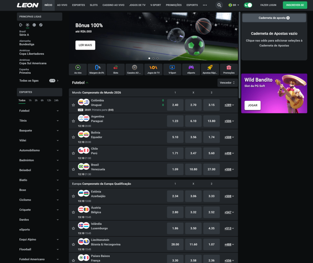 pagina de esporte leon bet